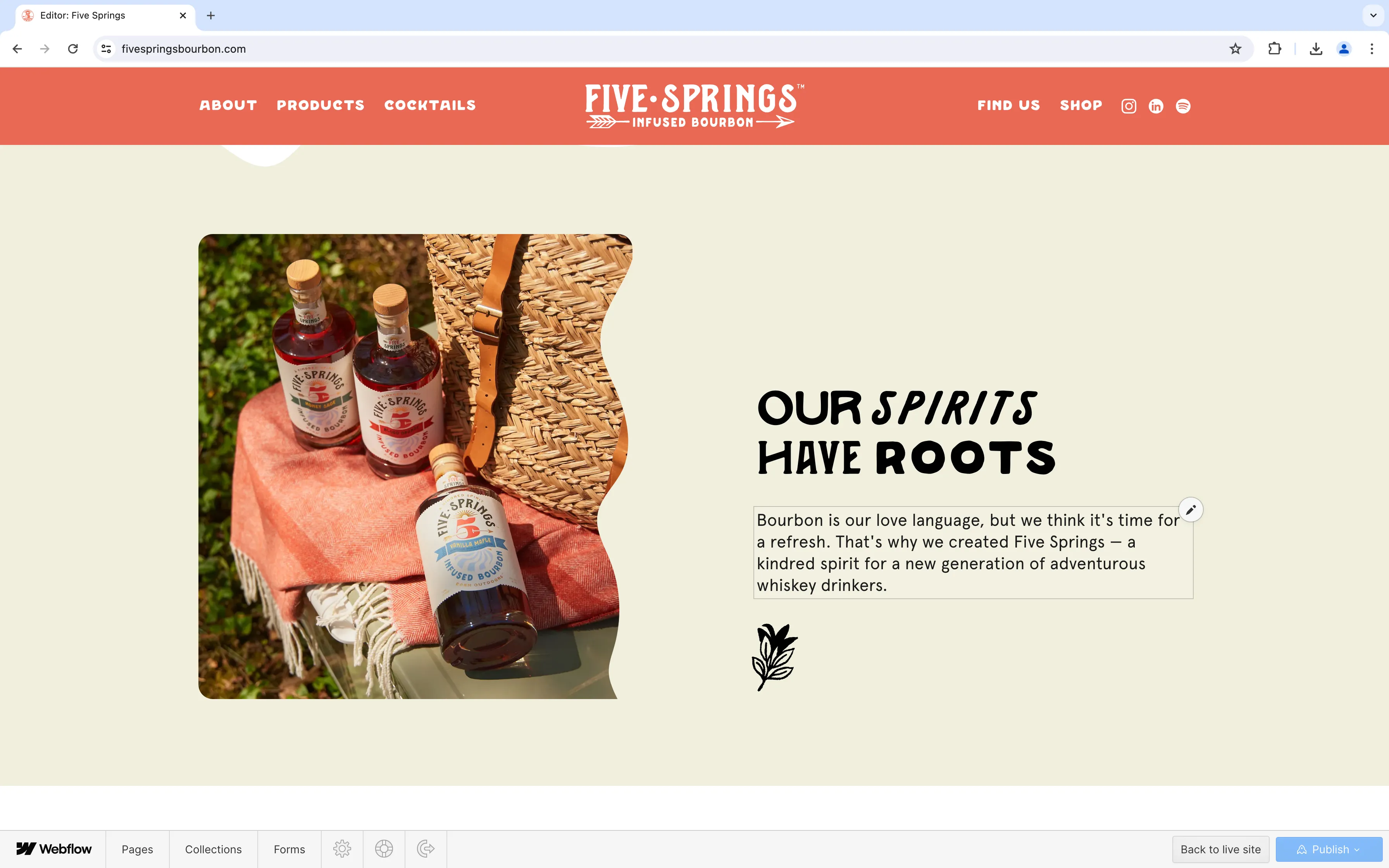 A screenshot of the edit pencil that appears when hovering on text boxes.